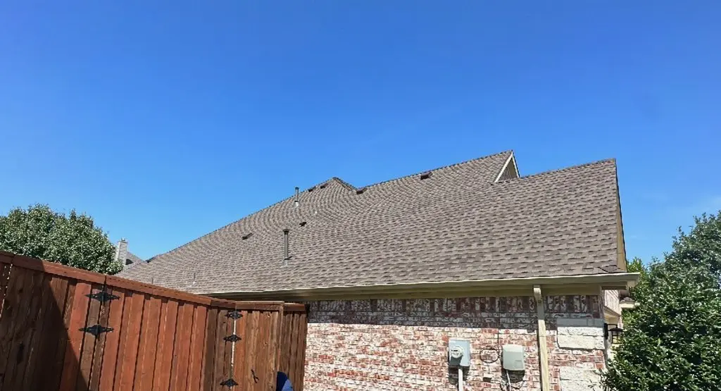 Completed roof replacement project in Hamlet